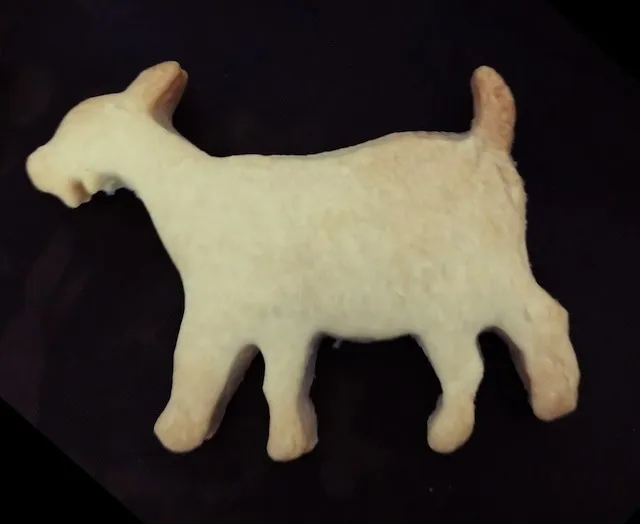 ヤギのバター＆ミルク クッキー (ヤギ型1匹)
